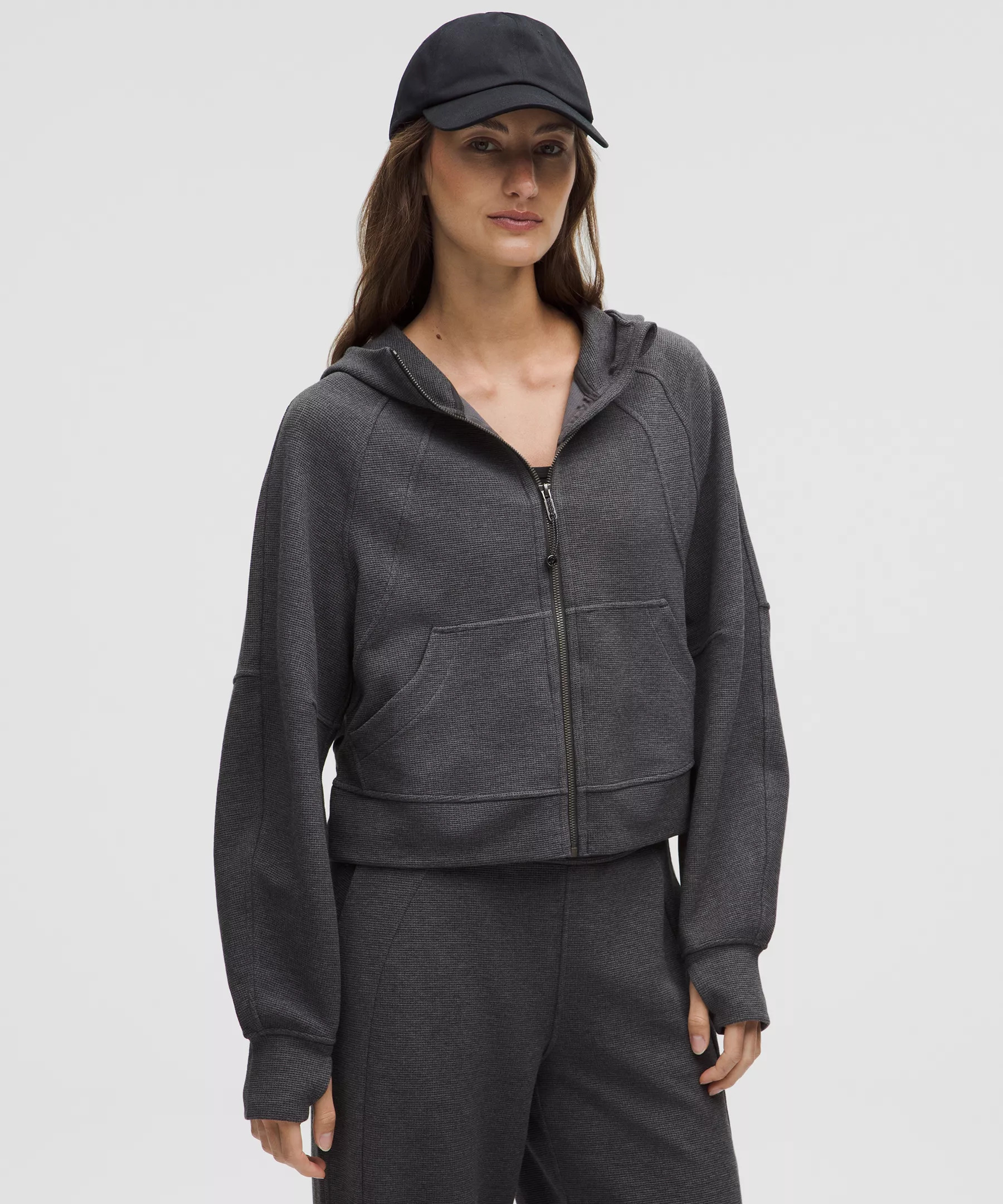 Scuba Oversized Full-Zip Hoodie *Waffle - 1