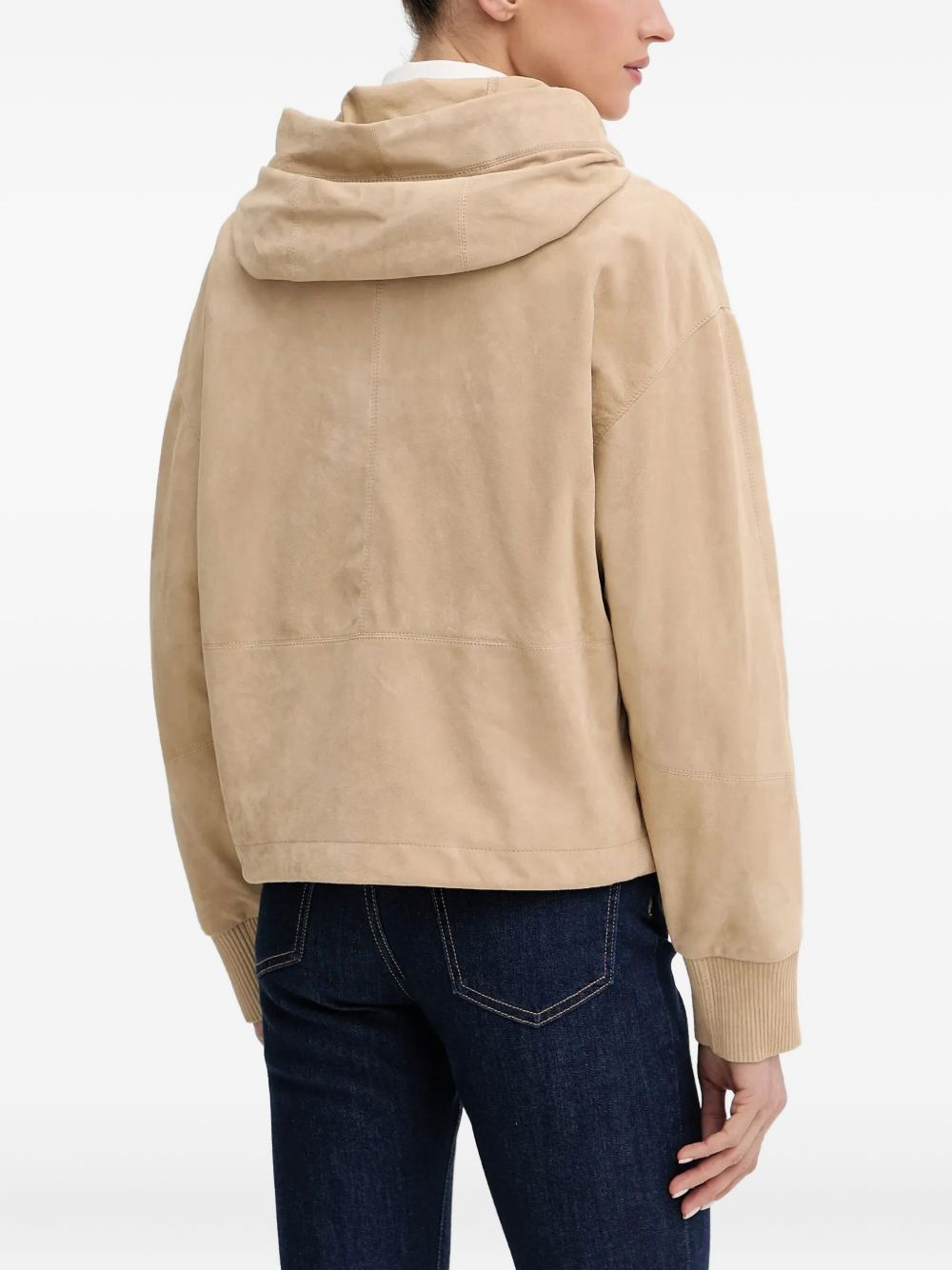 zip-fastening hooded jacket - 4