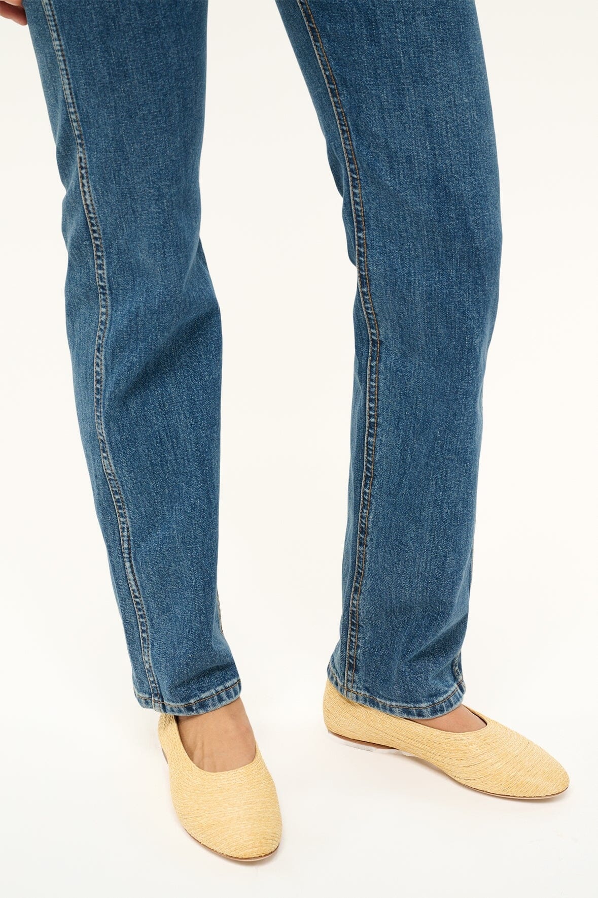 STAUD ALBA BALLET FLAT NATURAL RAFFIA - 3