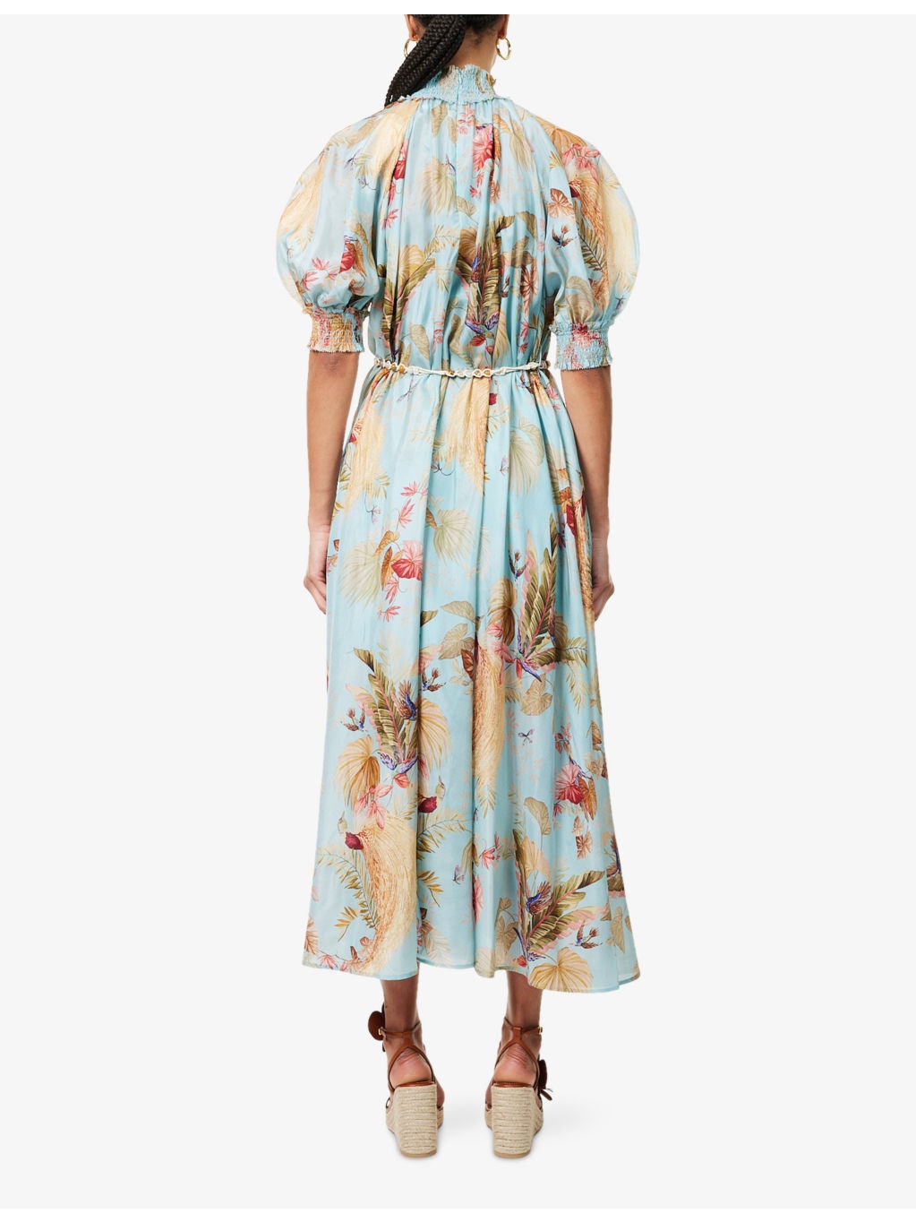Ascension Billow Floral-Print Silk Maxi Dress - 4