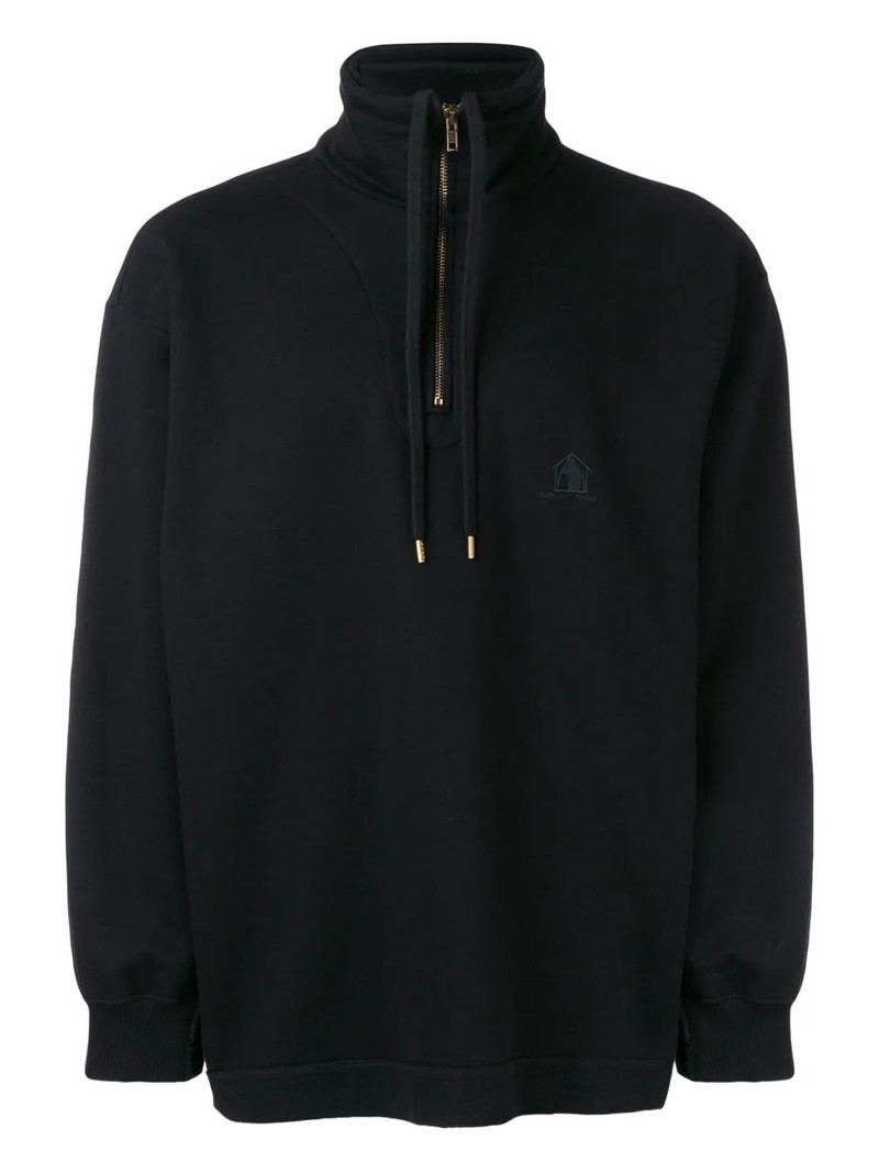 high-neck half-zip sweatshirt 1