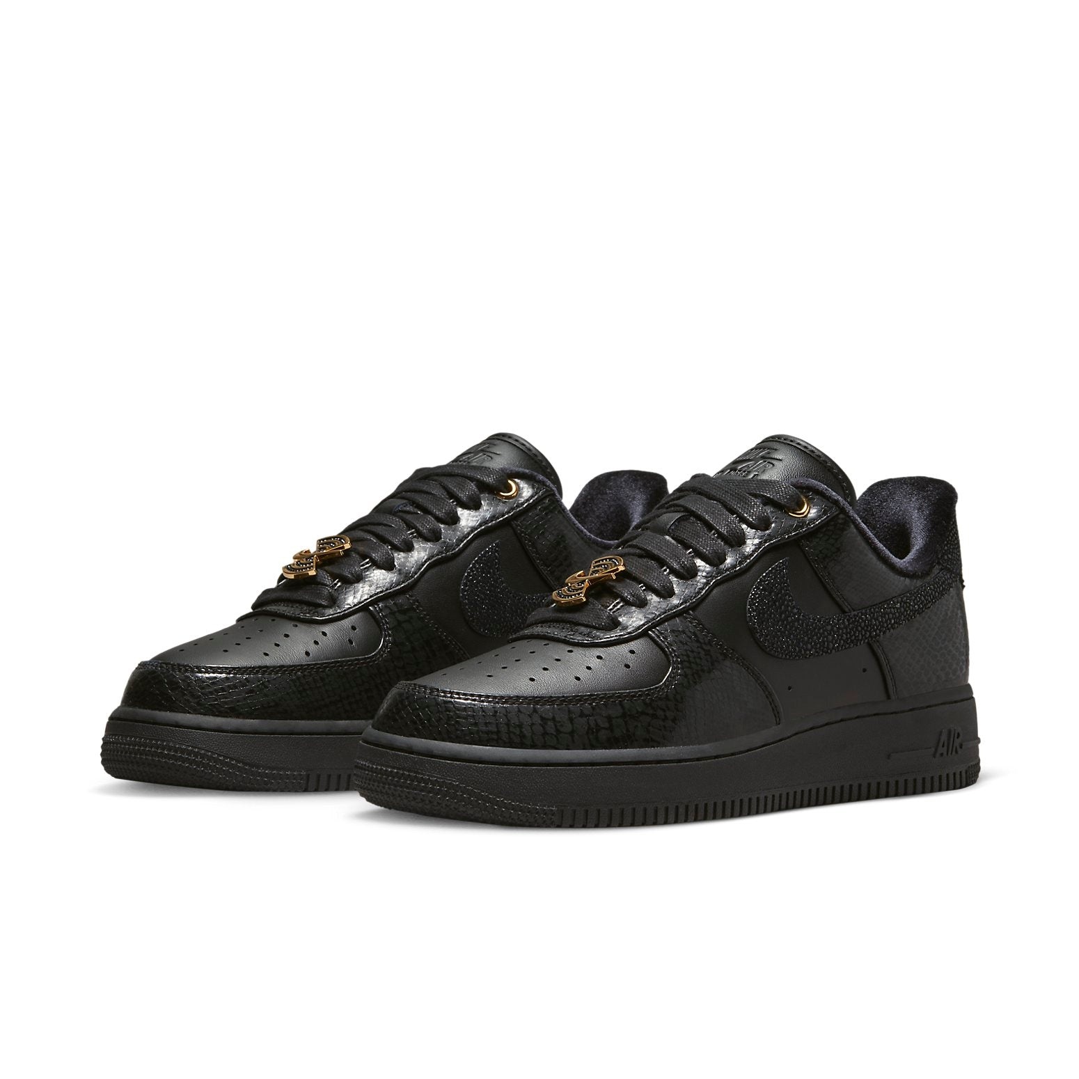 (WMNS) Nike Air Force 1 Low Anniversary Edition Low Tops Casual Skateboarding Shoes Black DX6035-001 - 3