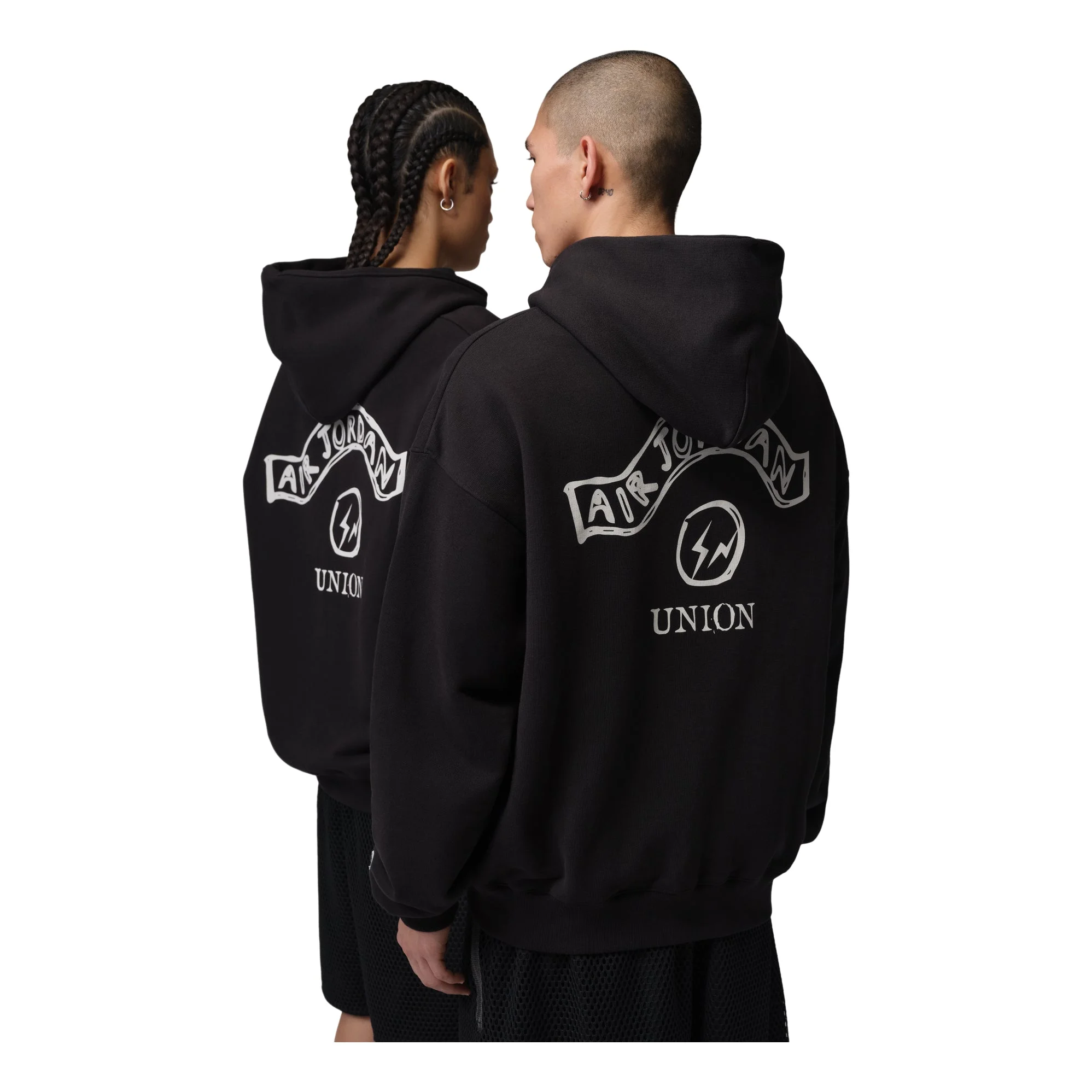 Air Jordan x Union x Fragment Full-Zip Up Hoodie 'Black Pale Ivory' IR0641-010 - 1