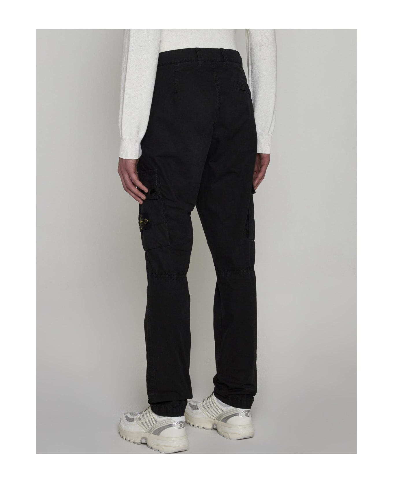 Slim-fit Cotton Cargo Trousers - 4