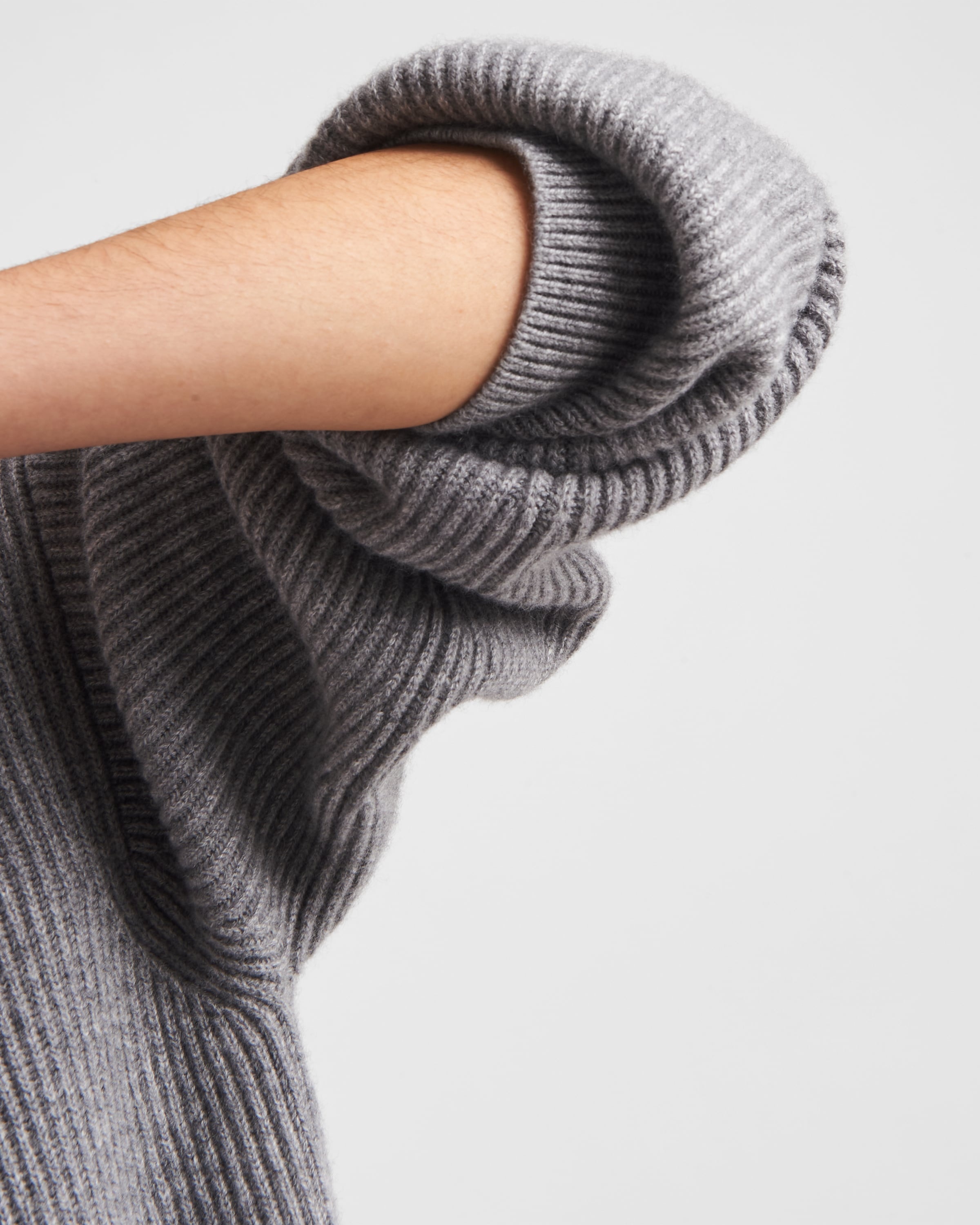 Cashmere knit hoodie - 6