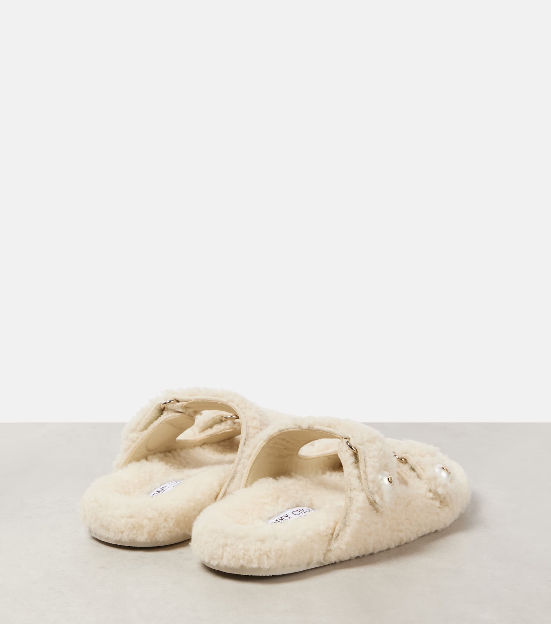 Fayence shearling sandals - 2