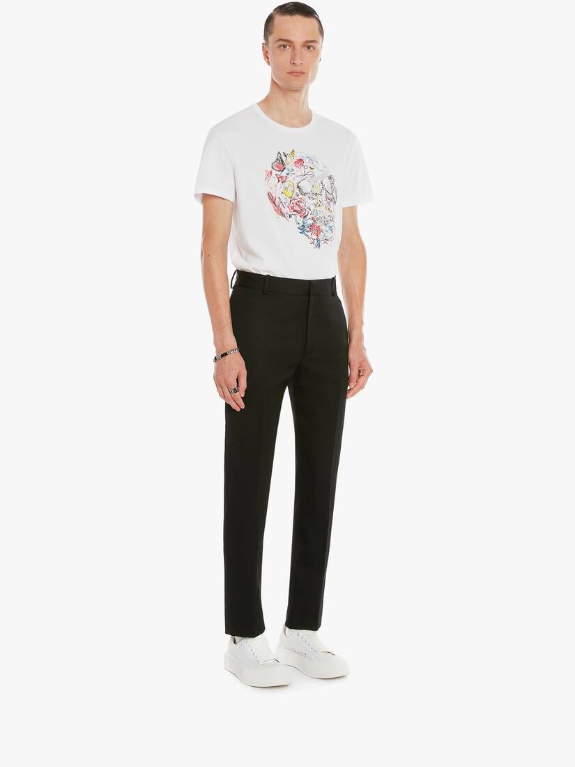 Doodle Skull T-shirt in White/multicolour - 3