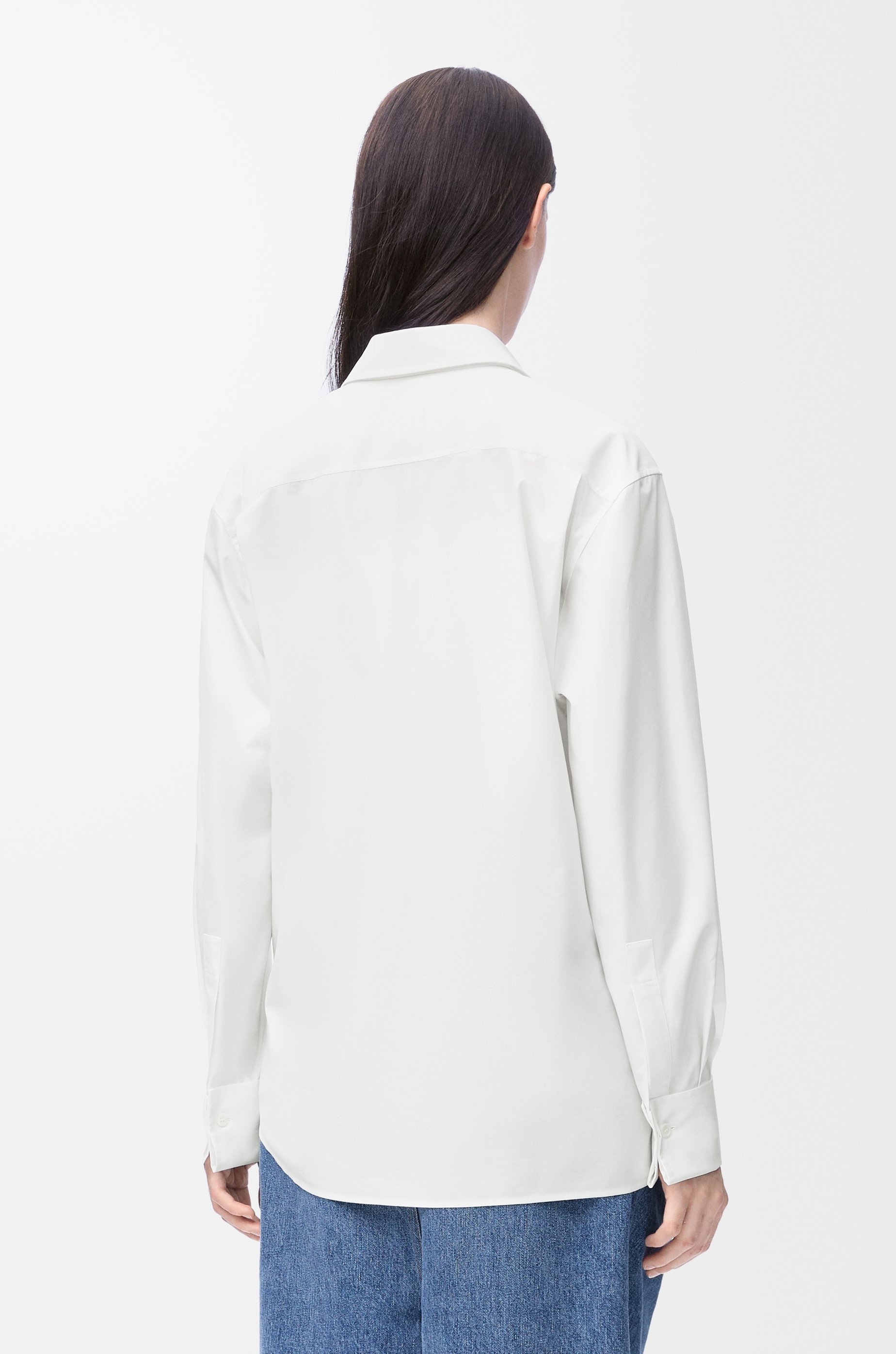 Draped shirt in cotton - 4