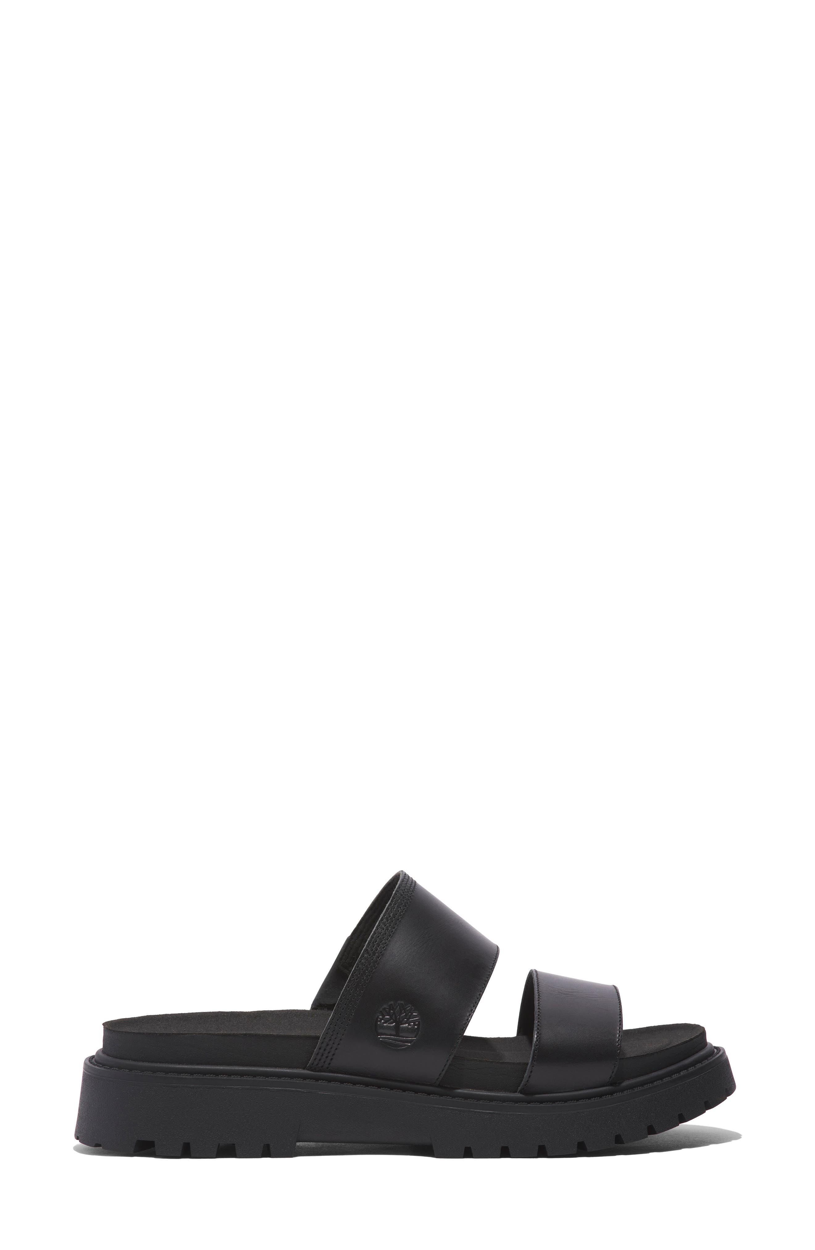 Timberland Clairemont Way Slide Sandal in Black Full Grain at Nordstrom - 2