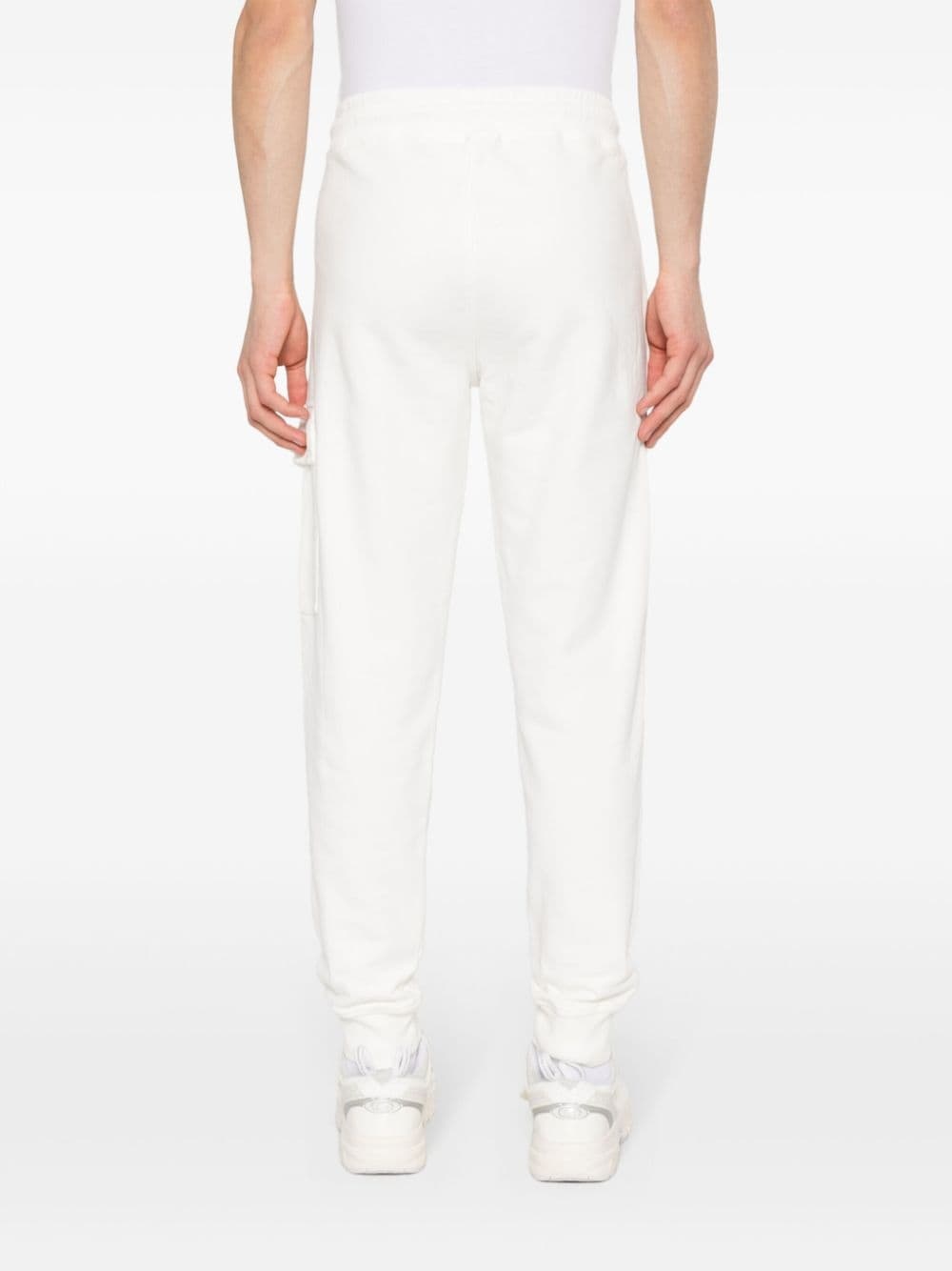 Lens-detail cotton track pants - 4