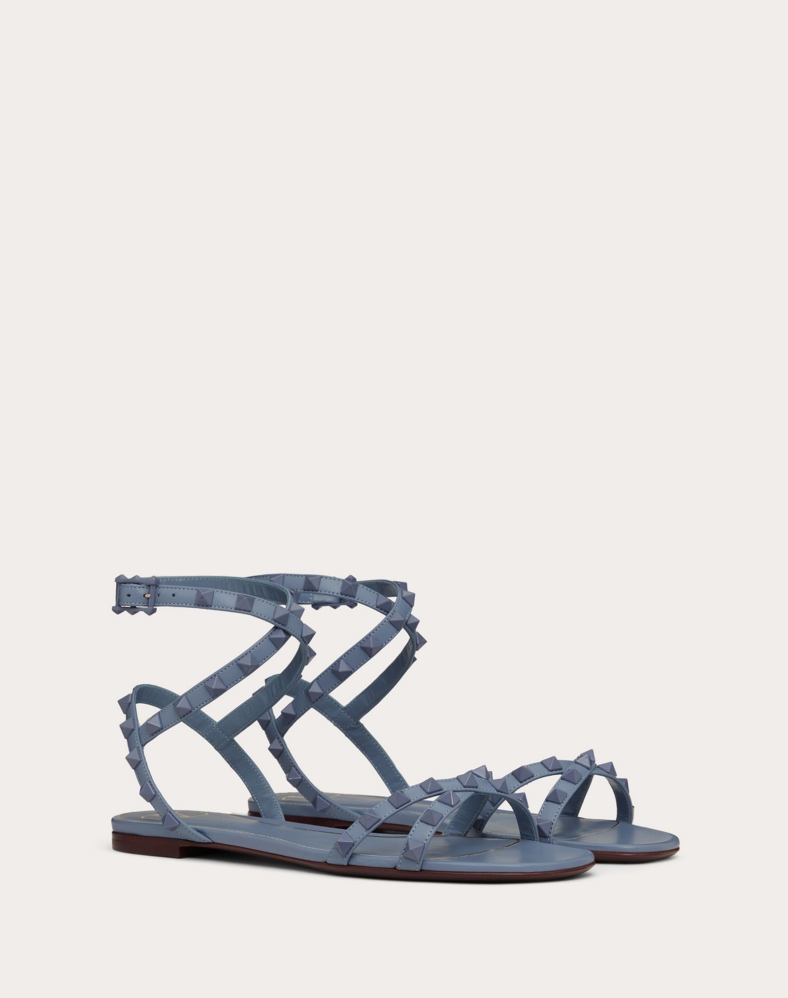 Rockstud Flair Nappa Leather Flat Sandal - 2