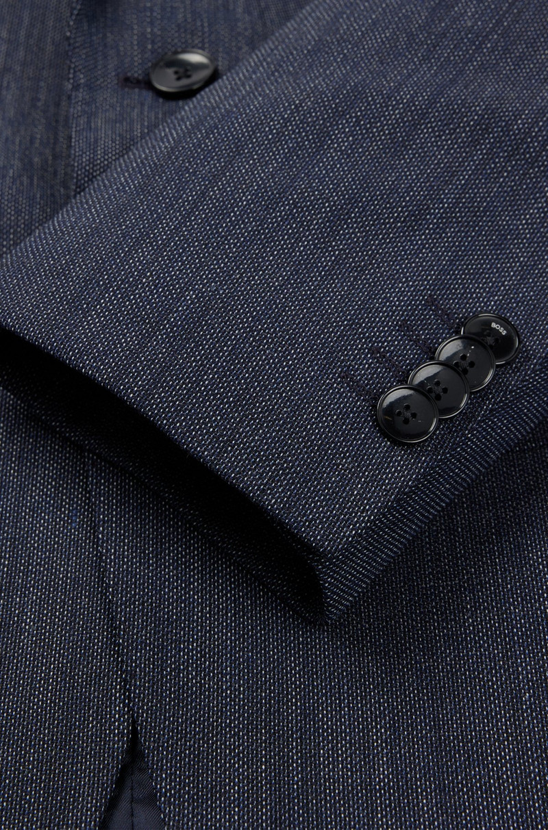 SLIM-FIT SUIT IN A MICRO-PATTERNED WOOL BLEND 10