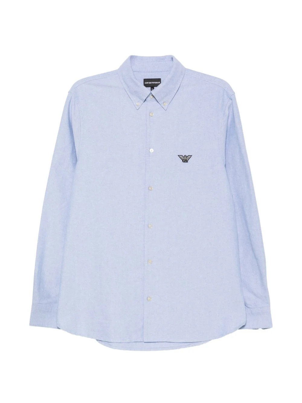 logo-patch button-down shirt - 1