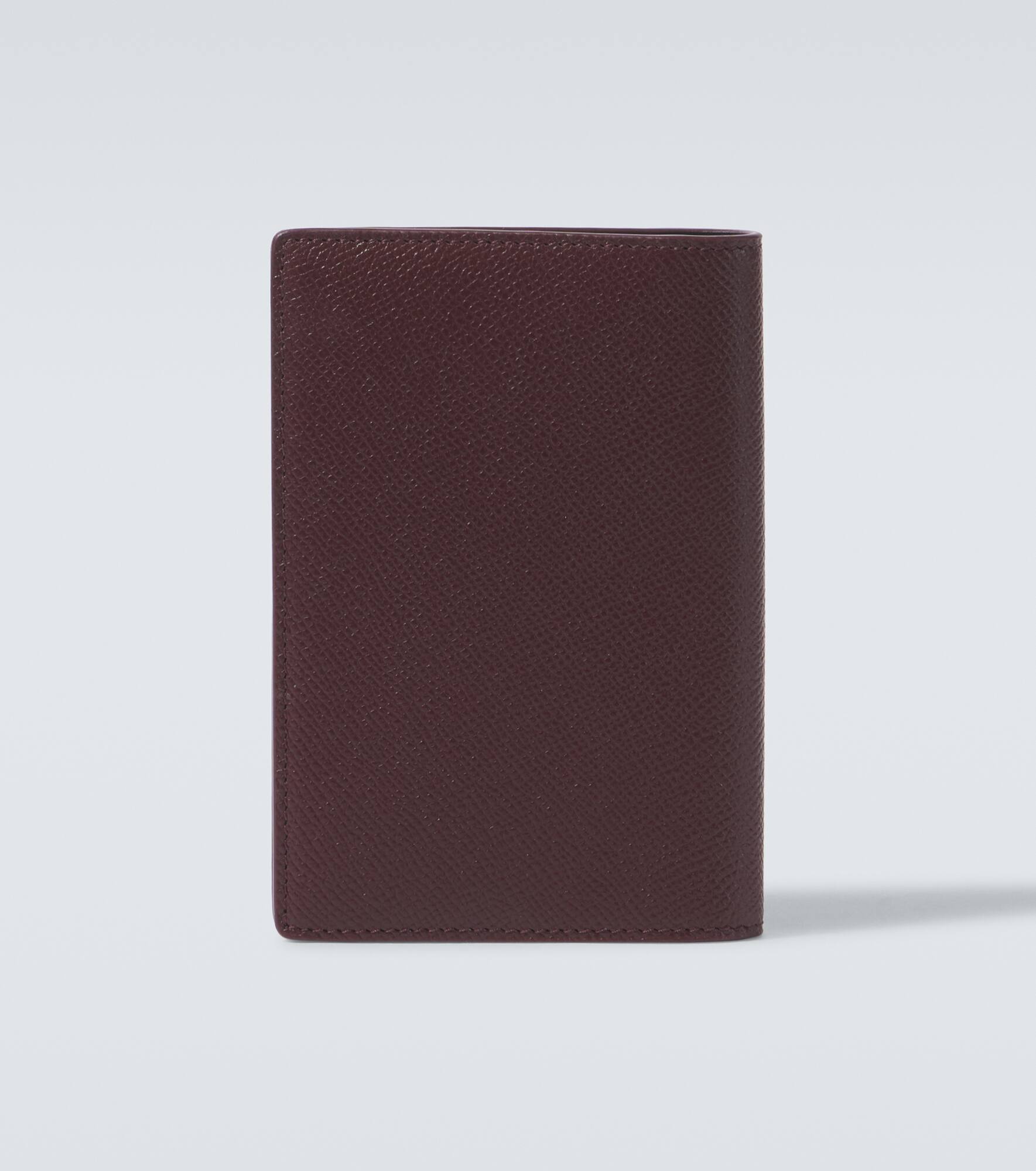 Logo leather passport holder - 2