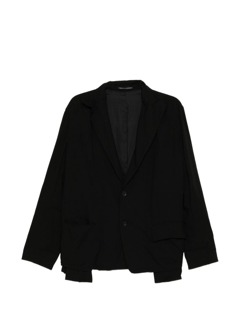 pleated wrinkled blazer 1
