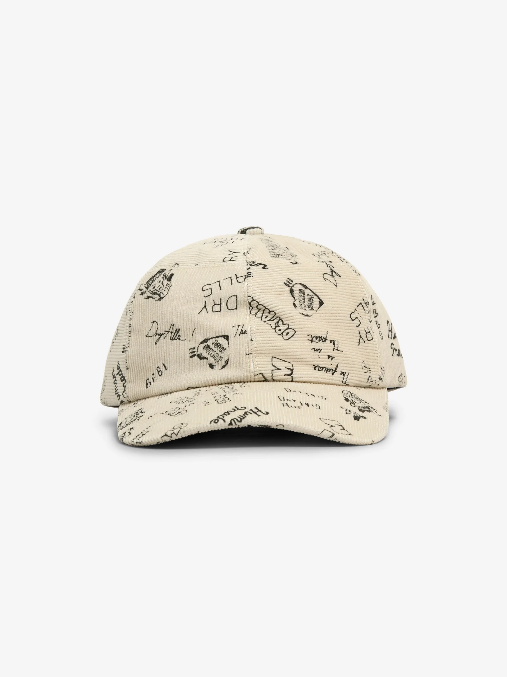 CORDUROY PATCHWORK CAP (WHITE) - 1