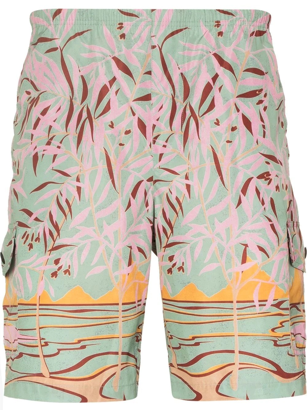 Lagoon-print swim shorts - 1