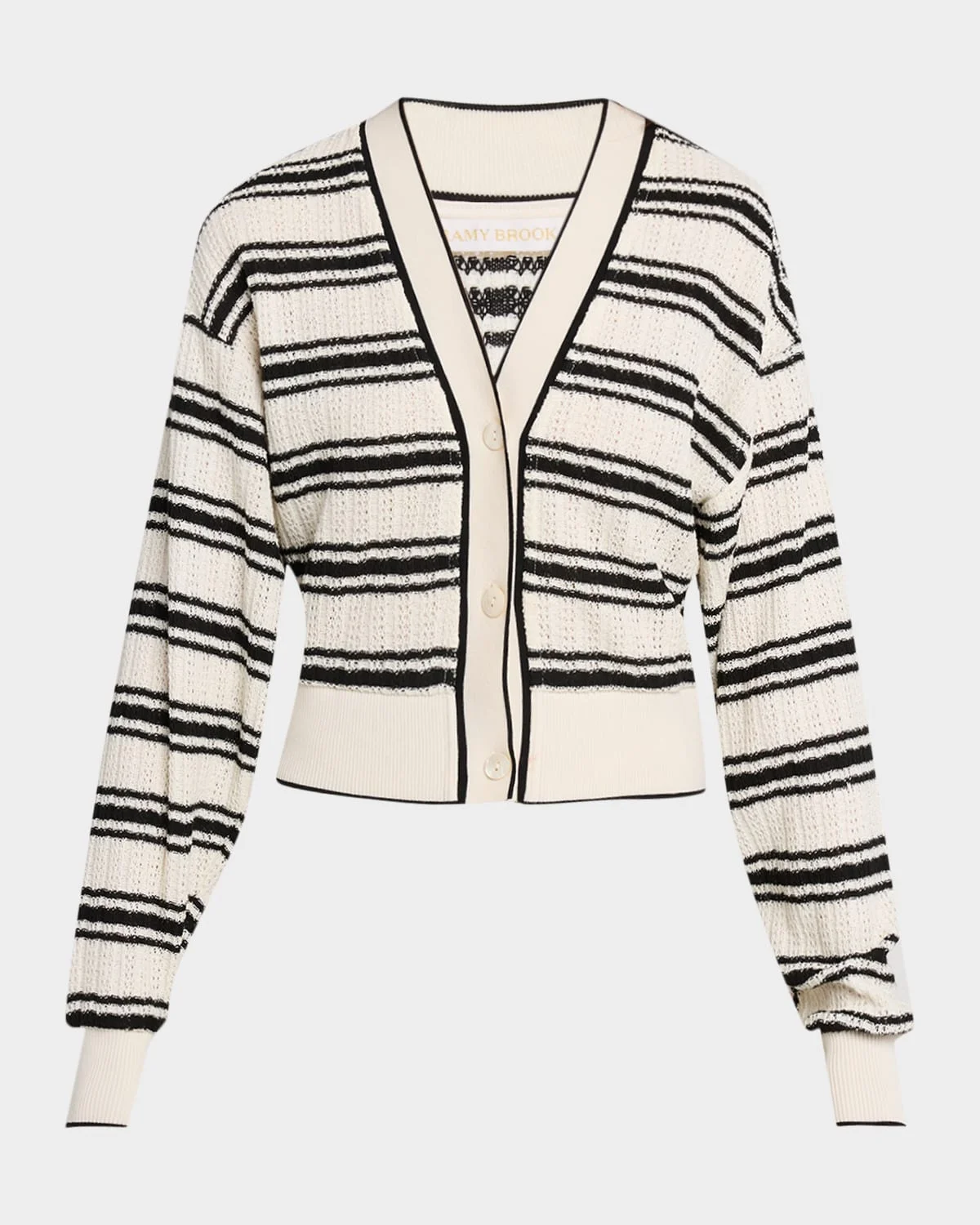 Romy Striped Crochet Cardigan - 1