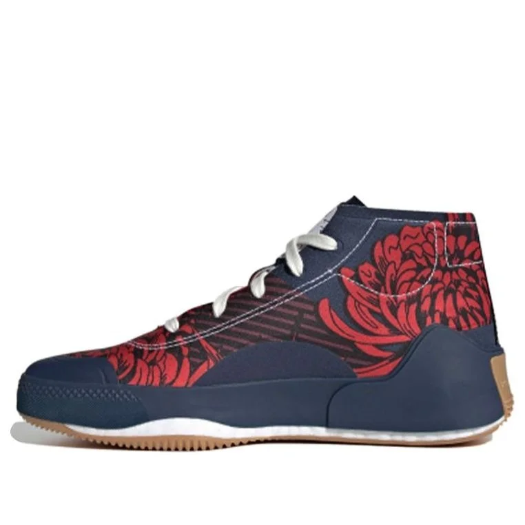 (WMNS) adidas Stella McCartney x Treino Mid 'Floral Print - 콜라겐 해군 FY1641 - 1