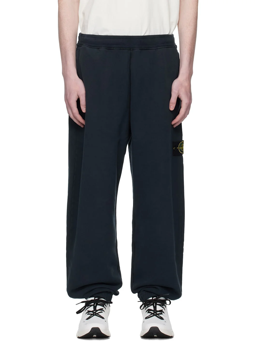 Navy 6200004 Brushed Organic Cotton Fleece Sweatpants - 1