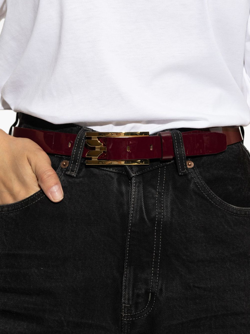 patent-leather buckle belt 4