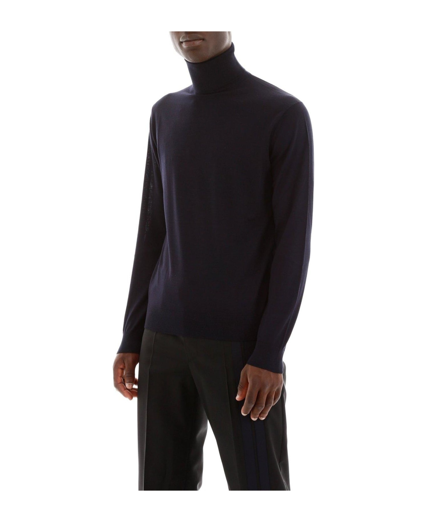 Turtleneck Knitted Pullover - 4