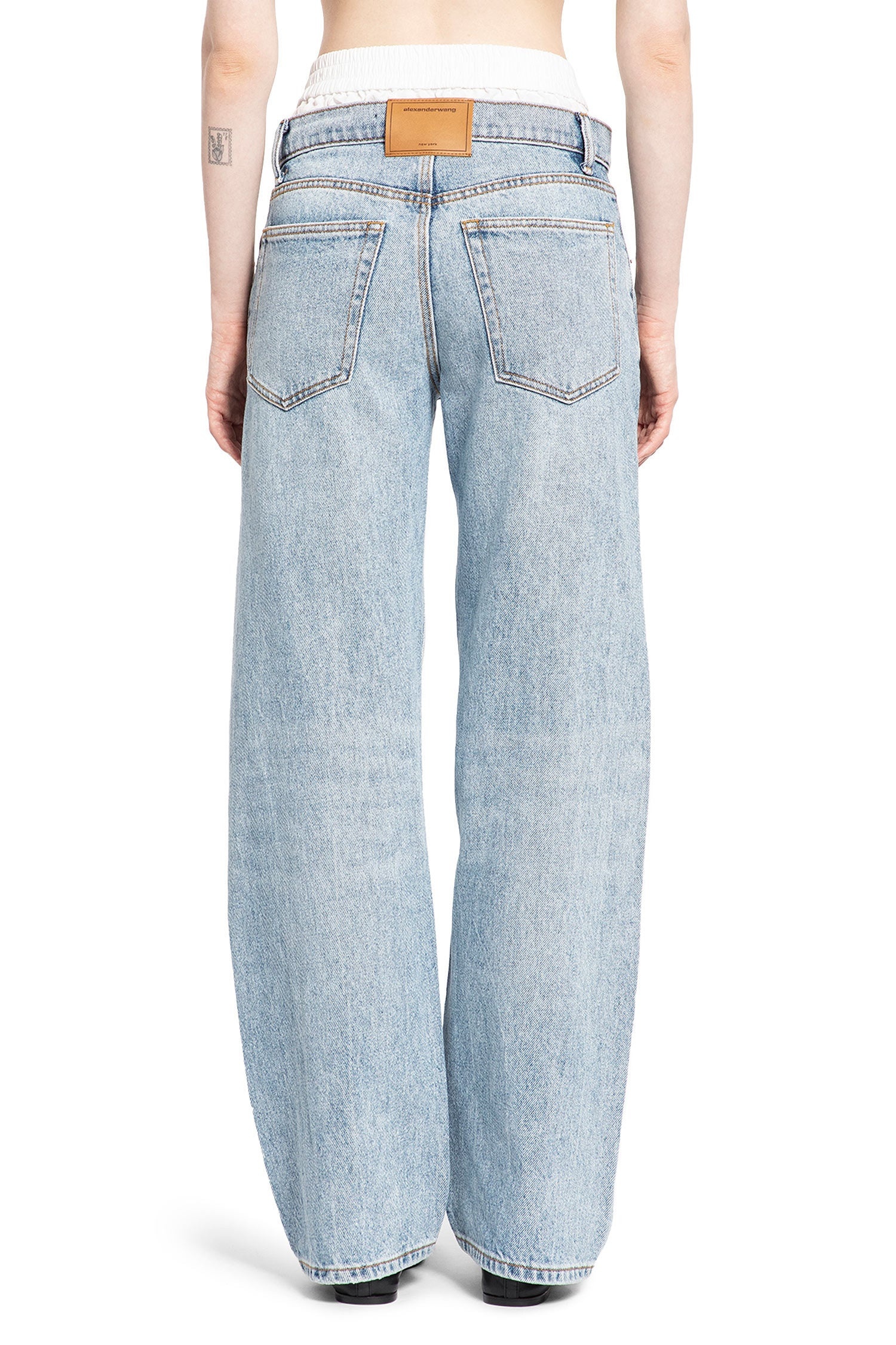 ALEXANDER WANG WOMAN BLUE JEANS - 4