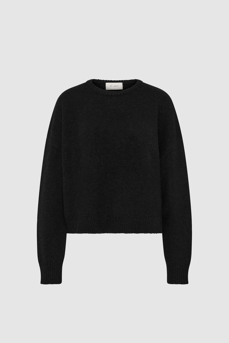 Cropped Sweater - Black 1