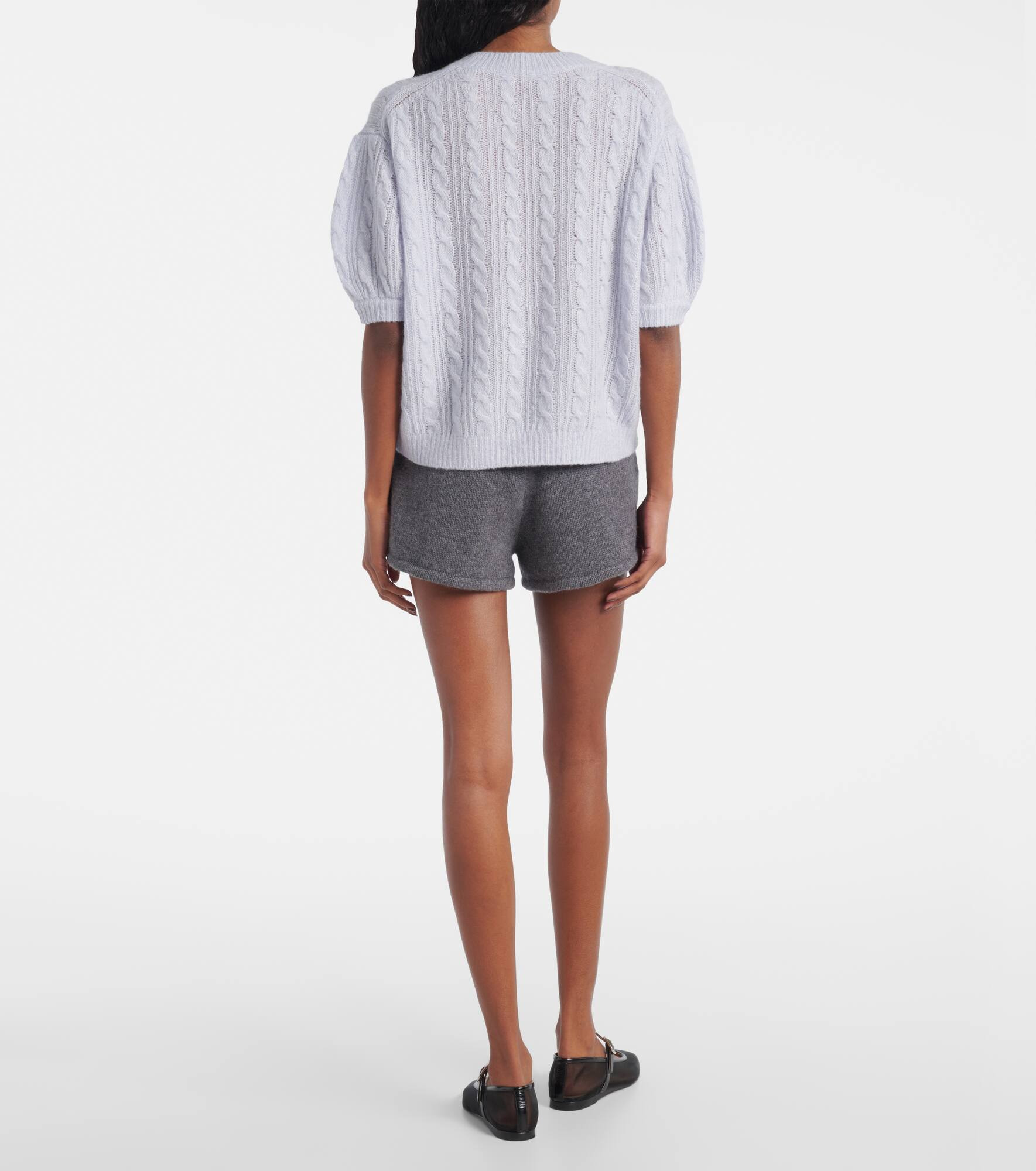 Kenzie cable-knit cashmere and silk sweater - 3