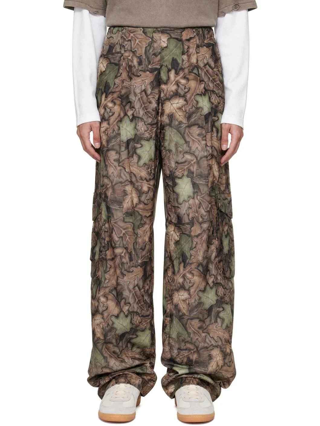 Multicolor Straight Trousers - 1