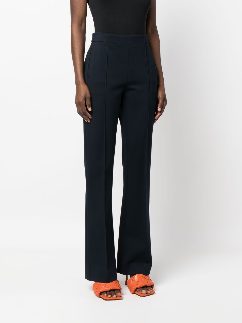 slip-on flared trousers - 3