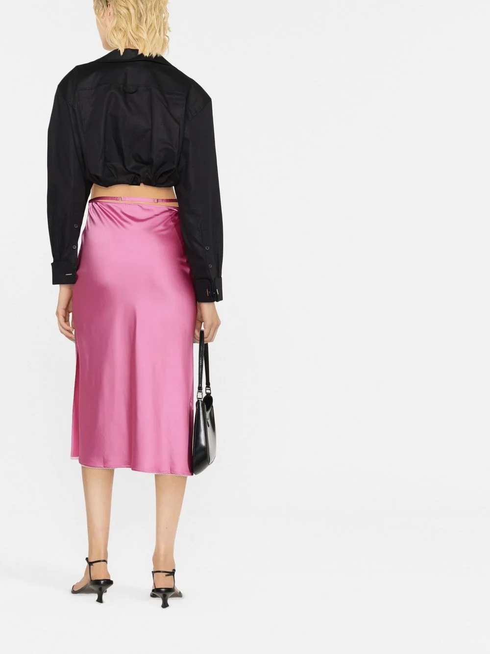cropped long-sleeve top - 2