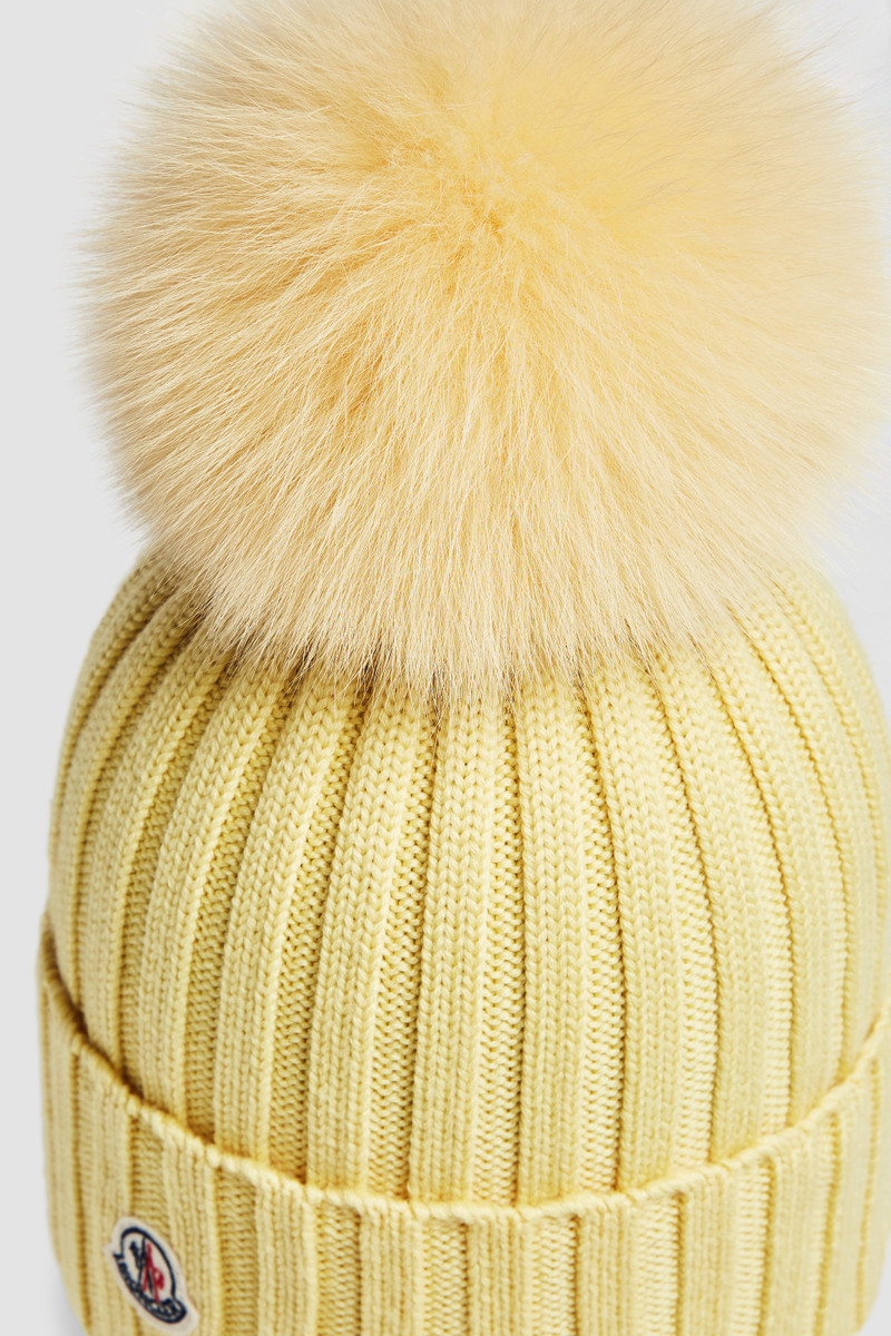 Wool Beanie with Pom Pom 5