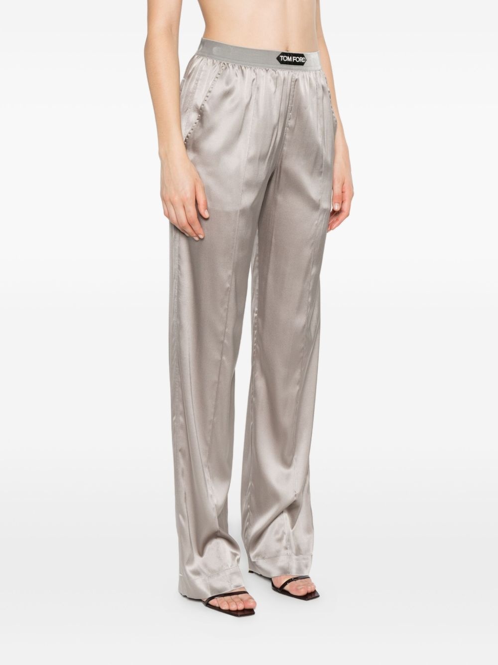 logo-patch trousers - 3