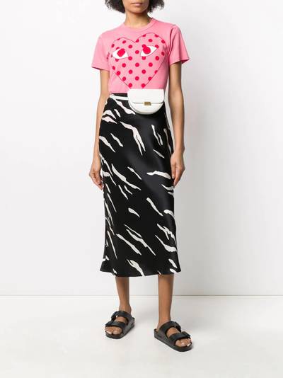 Comme des Garçons PLAY polk-dot heat print T-shirt outlook