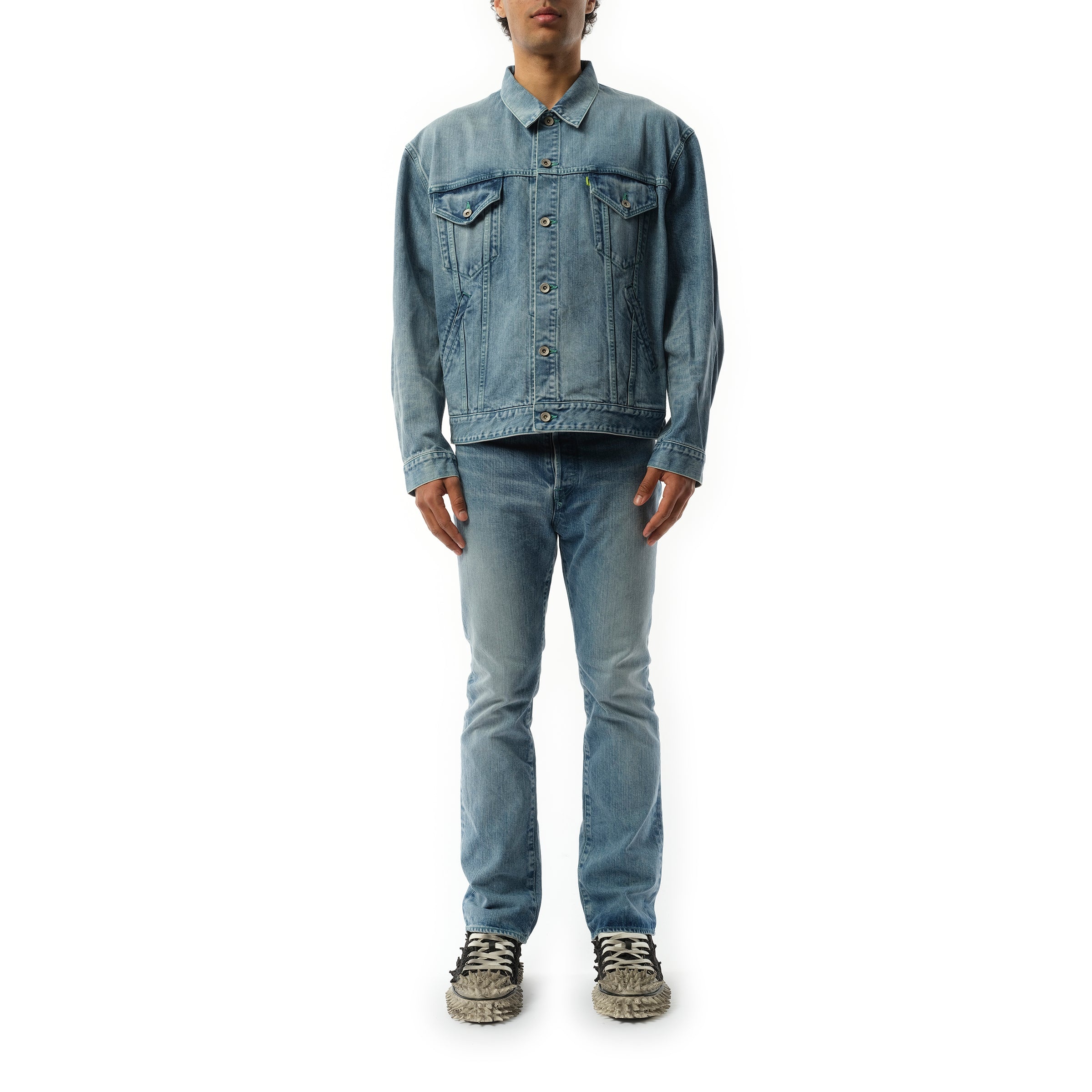 Care Denim Jacket in Indigo - 4