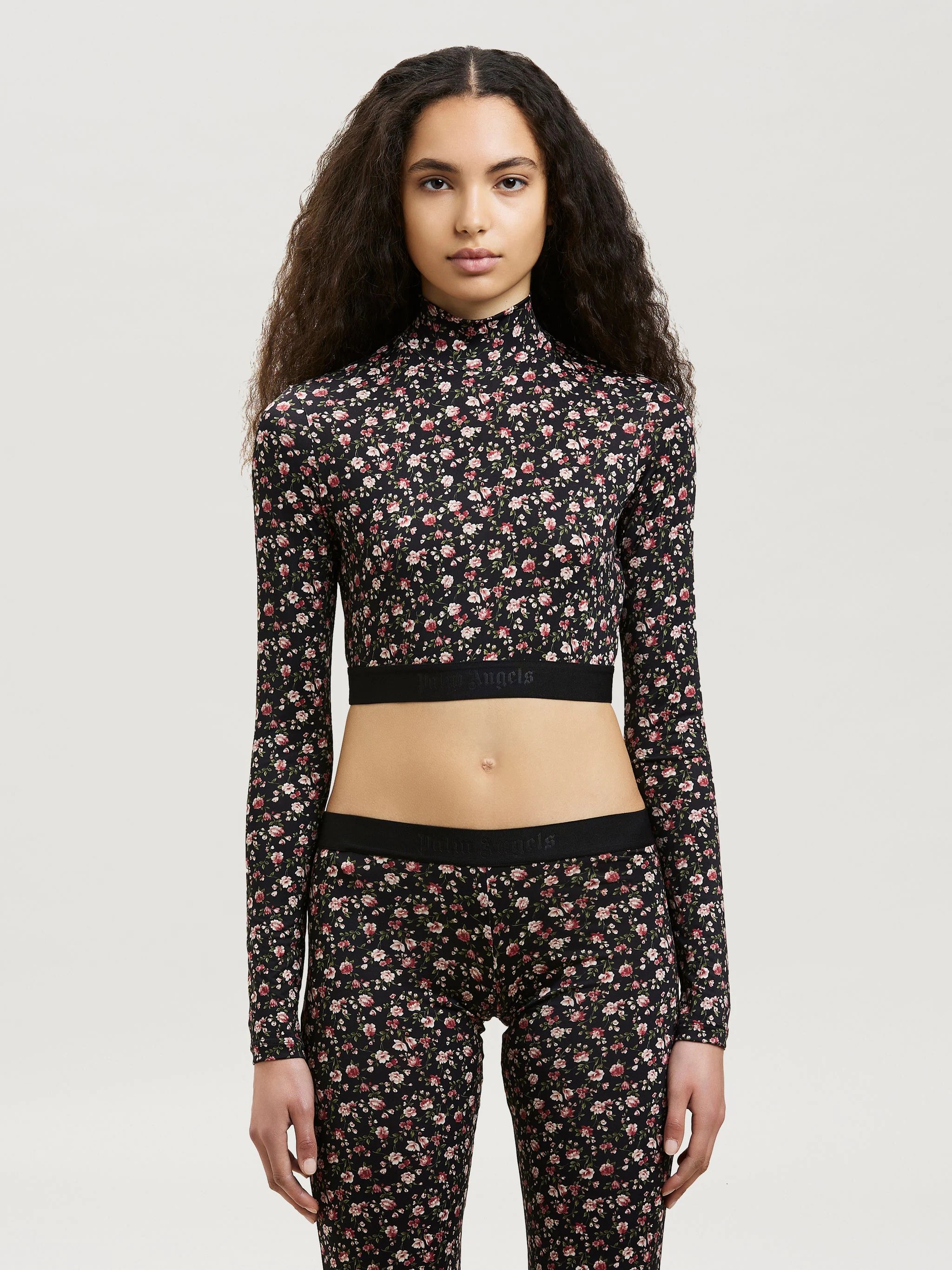 FLOWERS MOCK NECK LOGO TOP - 3