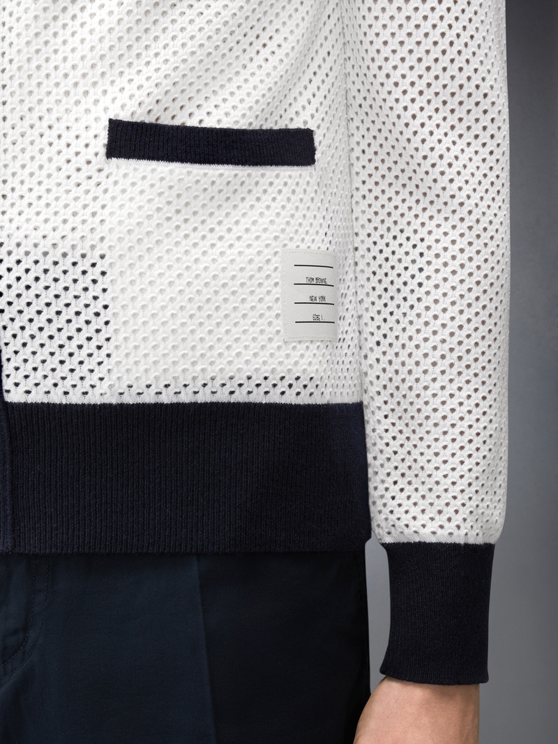 MESH CASHMERE CARDIGAN 5