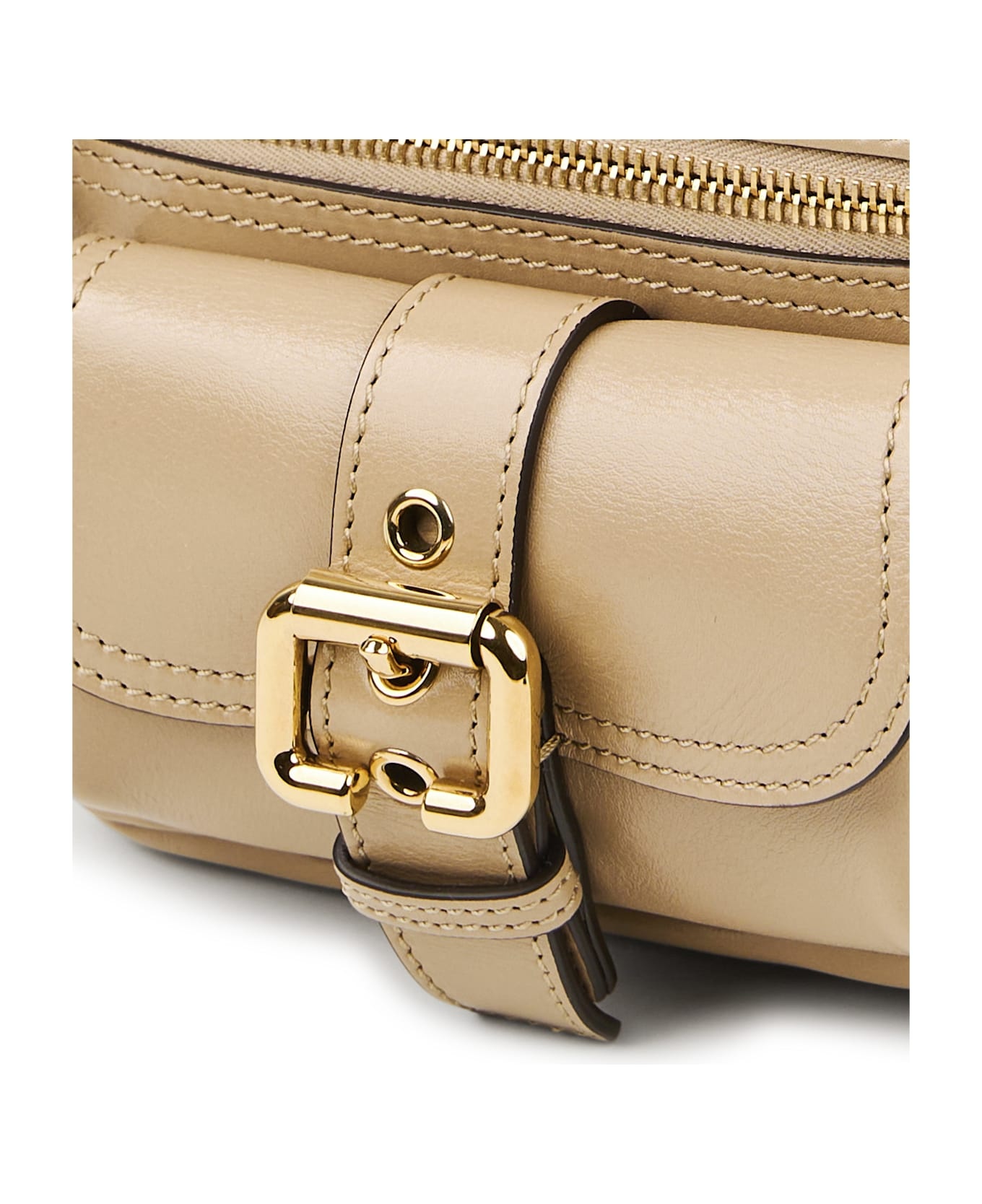 Small Camera Bag In Shiny Leather - 5