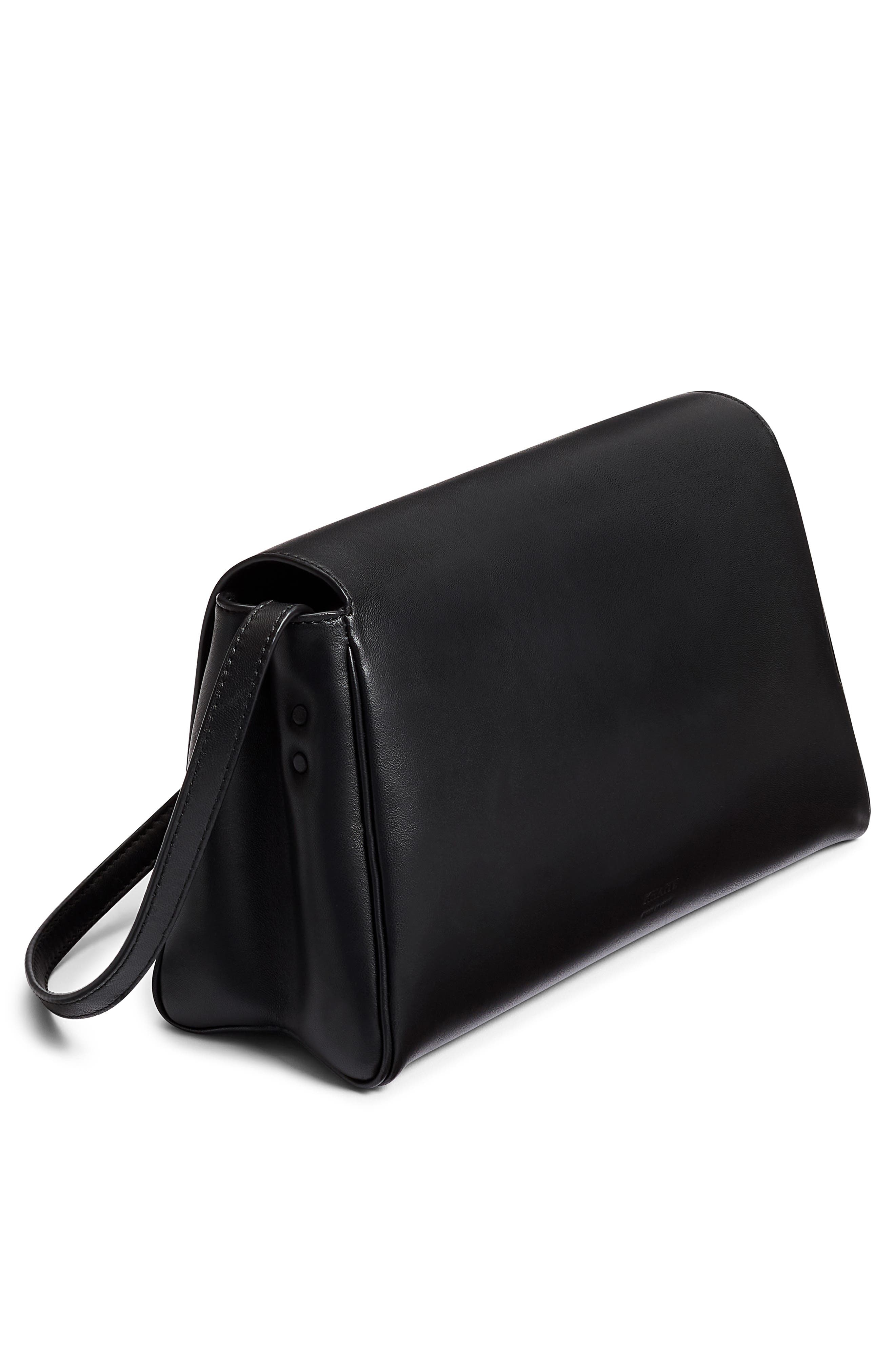 Khaite Audrey Leather Crossbody Bag in Black 200 at Nordstrom - 3