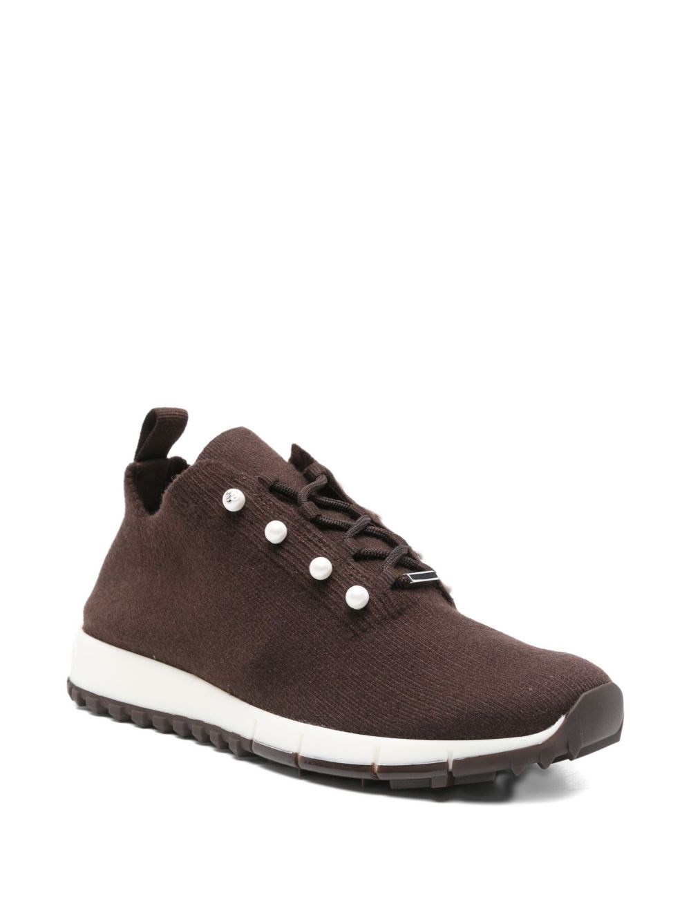 Veles pearl embellished sneakers - 2