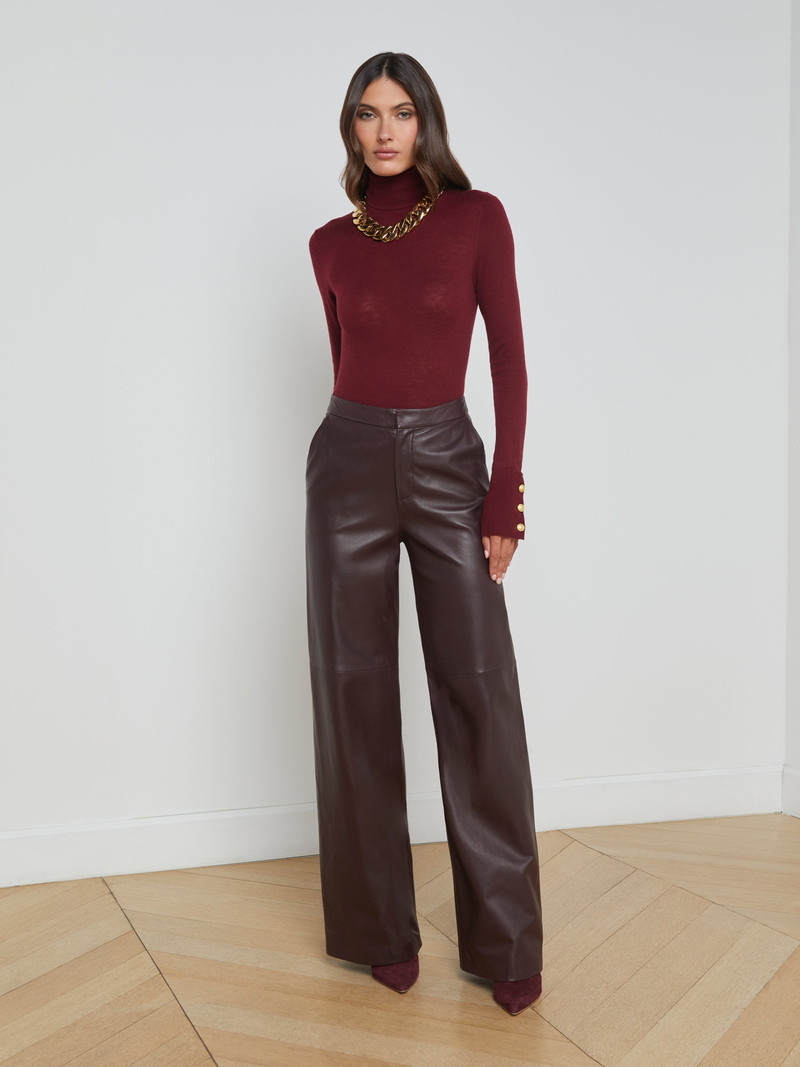 L'AGENCE Livvy Leather Trouser outlook
