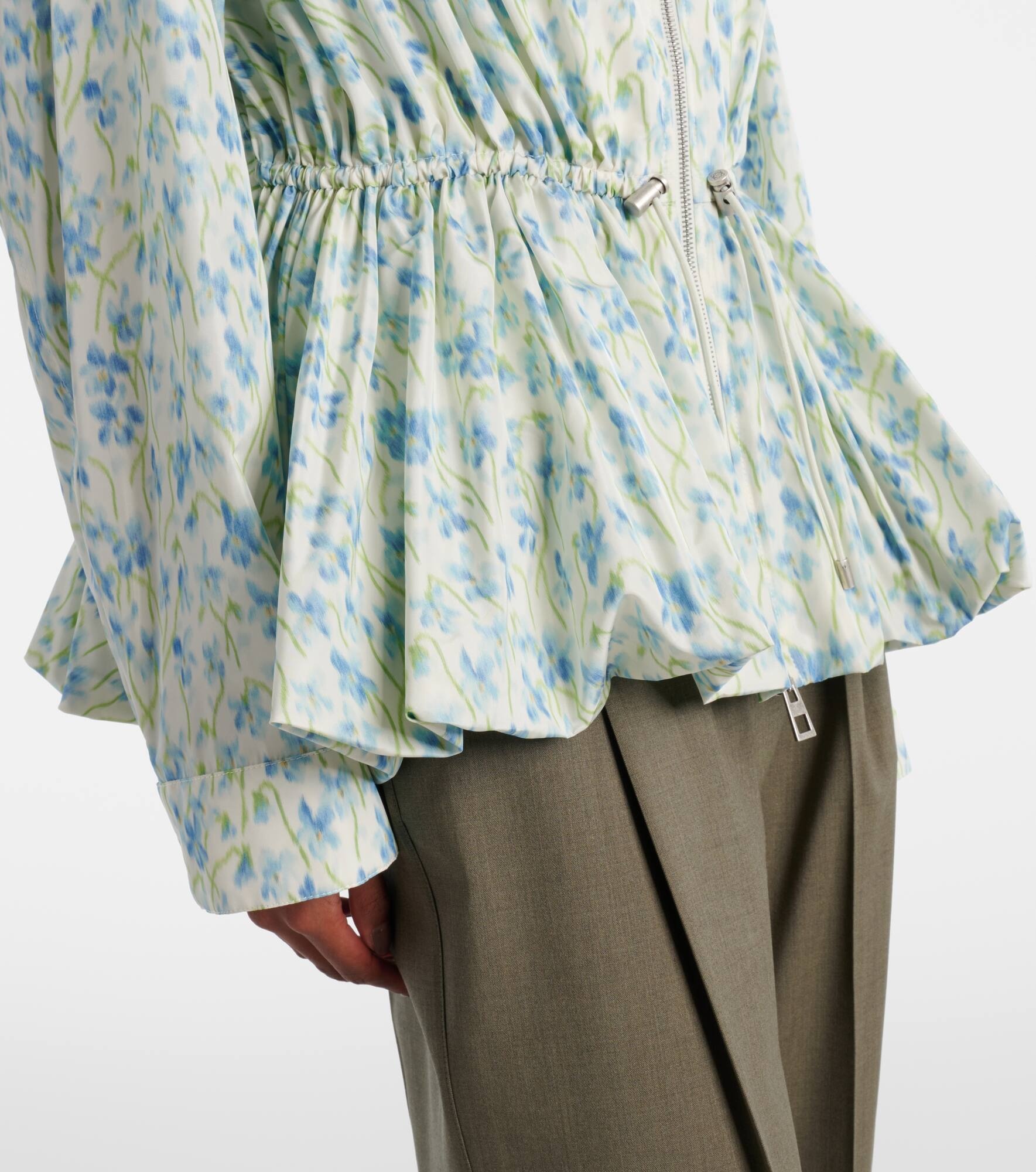 Floral peplum jacket - 5