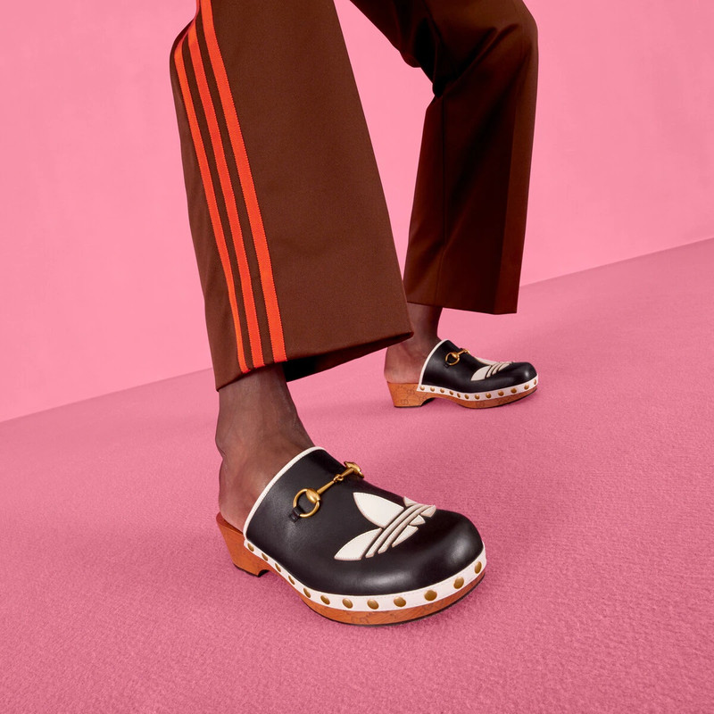 adidas x Gucci men's leather clog 3