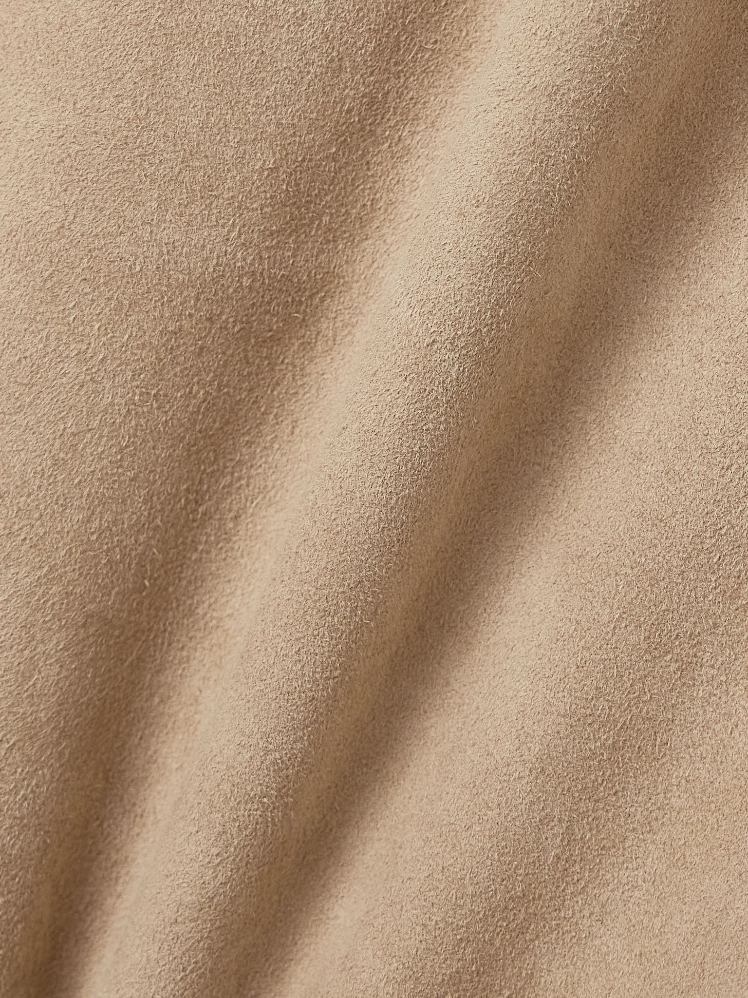 Oswald suede straight-leg pants Beige - 5