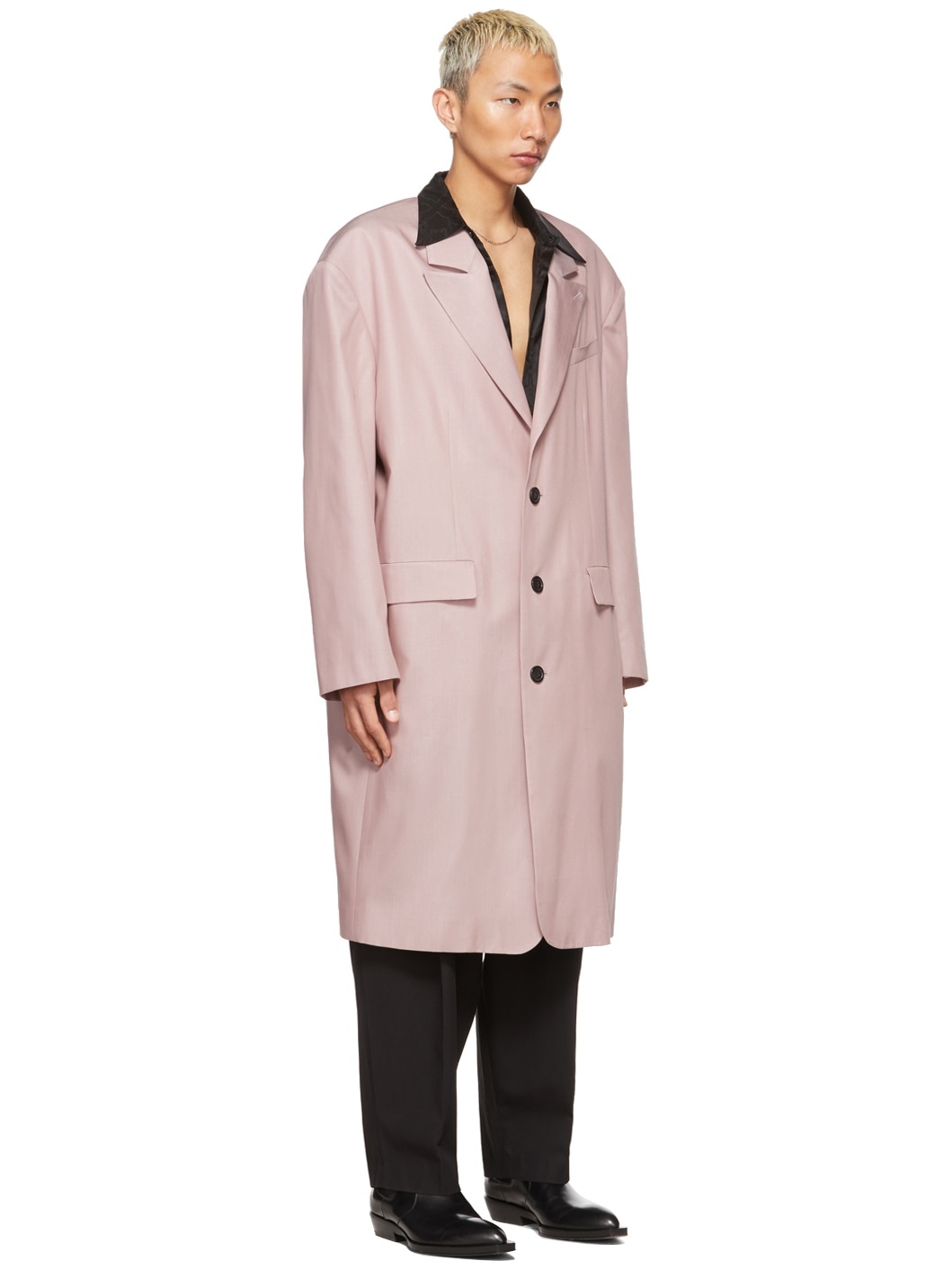 SSENSE Exclusive Pink 90's Tailored Coat - 2