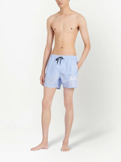 Balmain logo swim shorts outlook