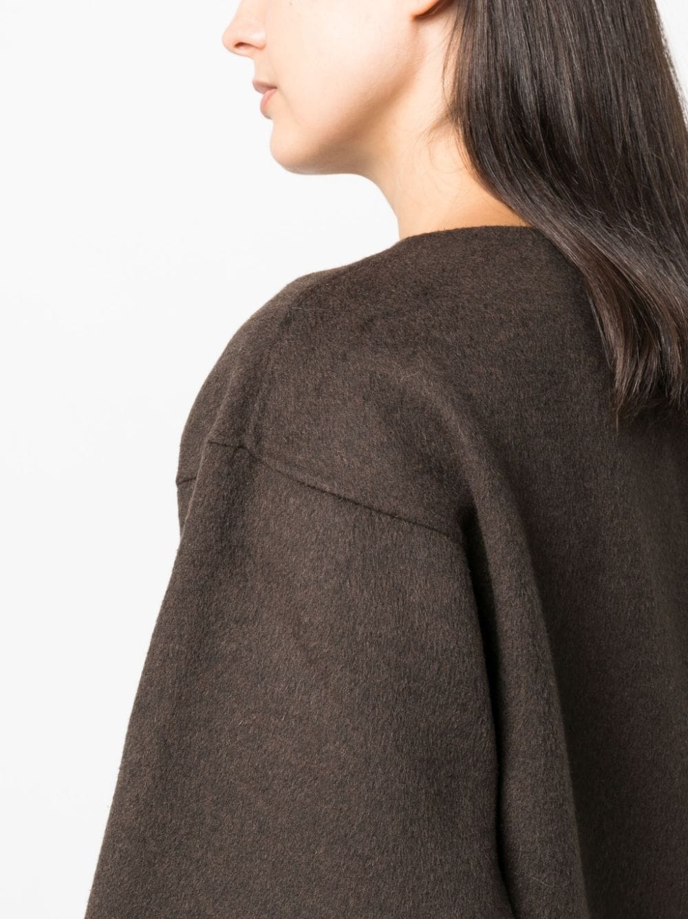 boat neck doublé wool jumper - 5