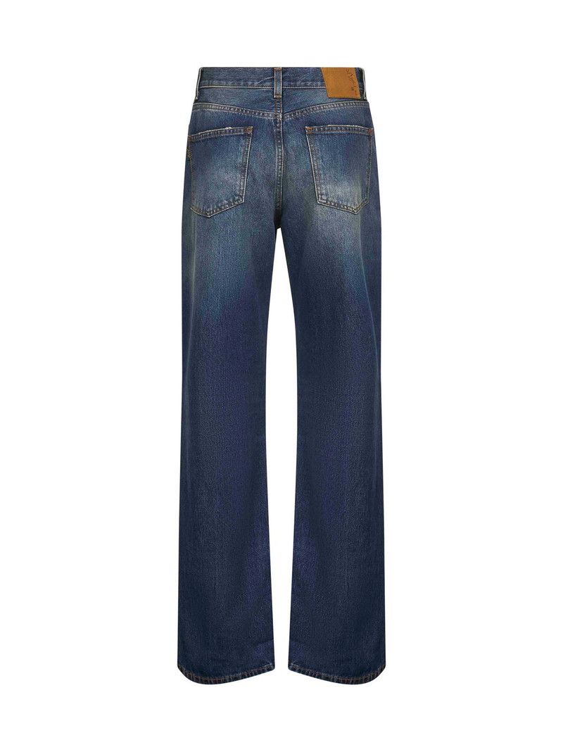 HAIKURE Blue cotton denim Korea jeans outlook