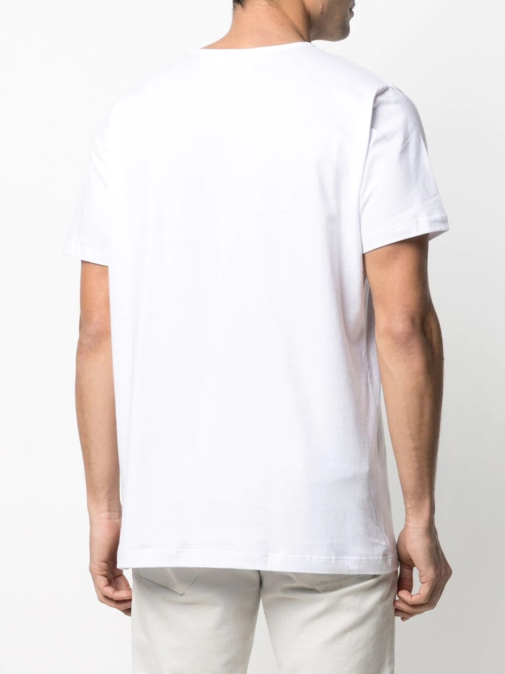 round neck cotton T-shirt - 4
